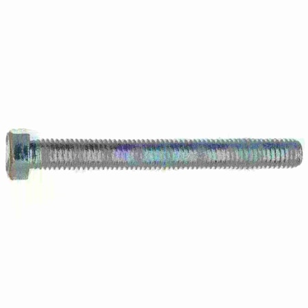 Midwest Fastener Grade 5, 1/2"-13 Hex Head Cap Screw, Zinc Plated Steel, 4-1/2 in L, 2 PK 934021